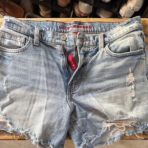 Lucky Brand Women's Distressed Light Blue Jean Shorts